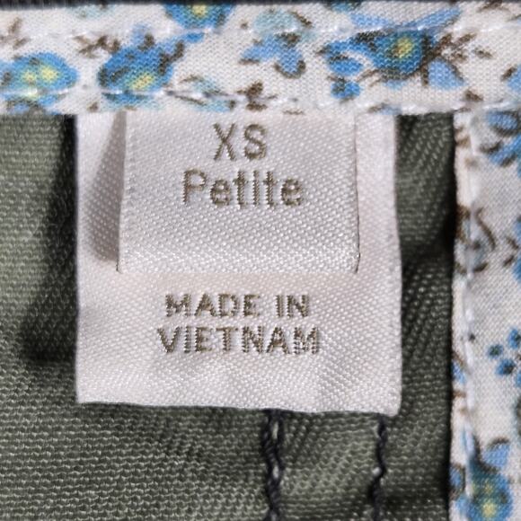 J.Crew Field Jacket Womens XS Petite Dark Olive Relaxed Boyfriend Cotton Utility - Picture 7 of 12